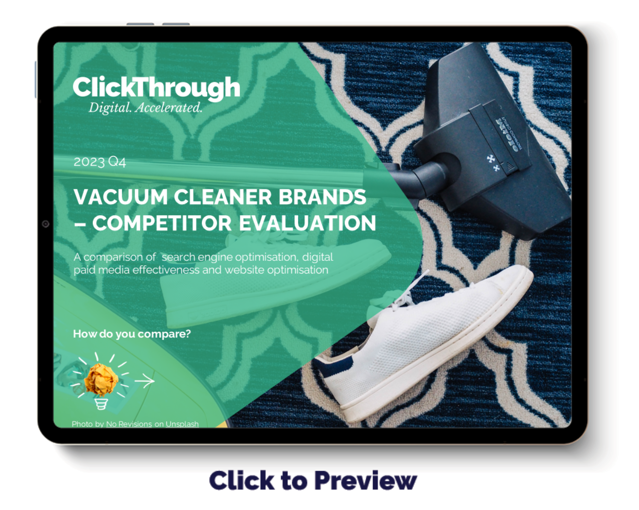 UK Vacuum Cleaner brands Digital Marketing Benchmark Report, Q4 2023